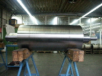 Doppelwandige K�hlwalze nach der Fertigstellung 